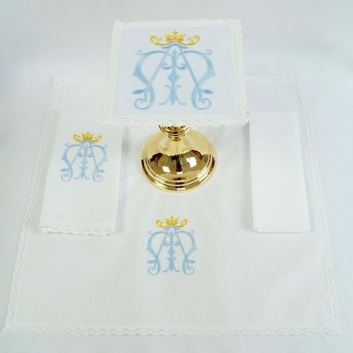 Small Linen - Sacred Monogram of Our Lady