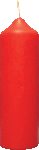 RED Coloured Candle (5cm x 16.5cm)