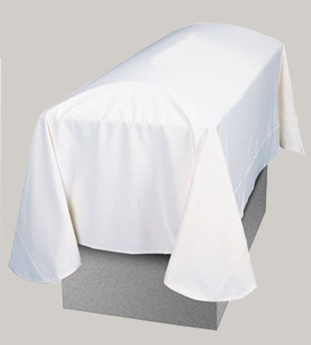 Funeral Pall 10x6 - Plain White Polyester Pall