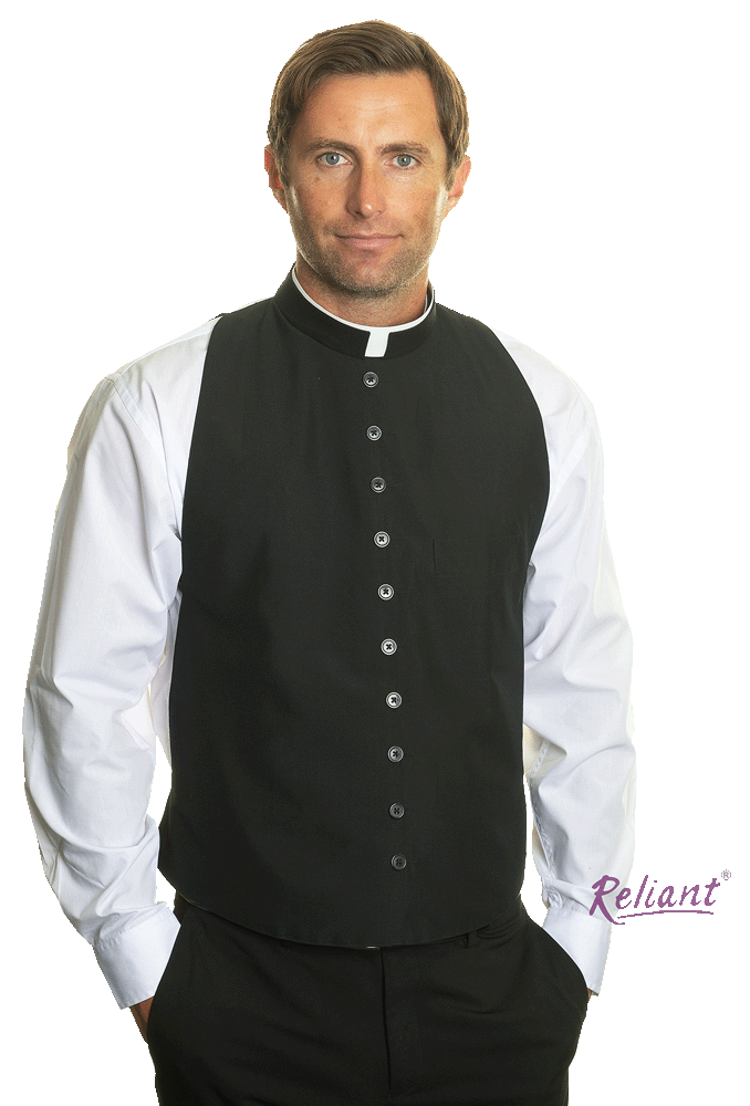 Rabat/Vest Front with Tonsure Collar