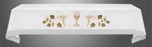 Altar Cloth with (Style I) Eucharistic Embroidery