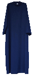 Dark Blue Choir Gown with Shoulder Zip
