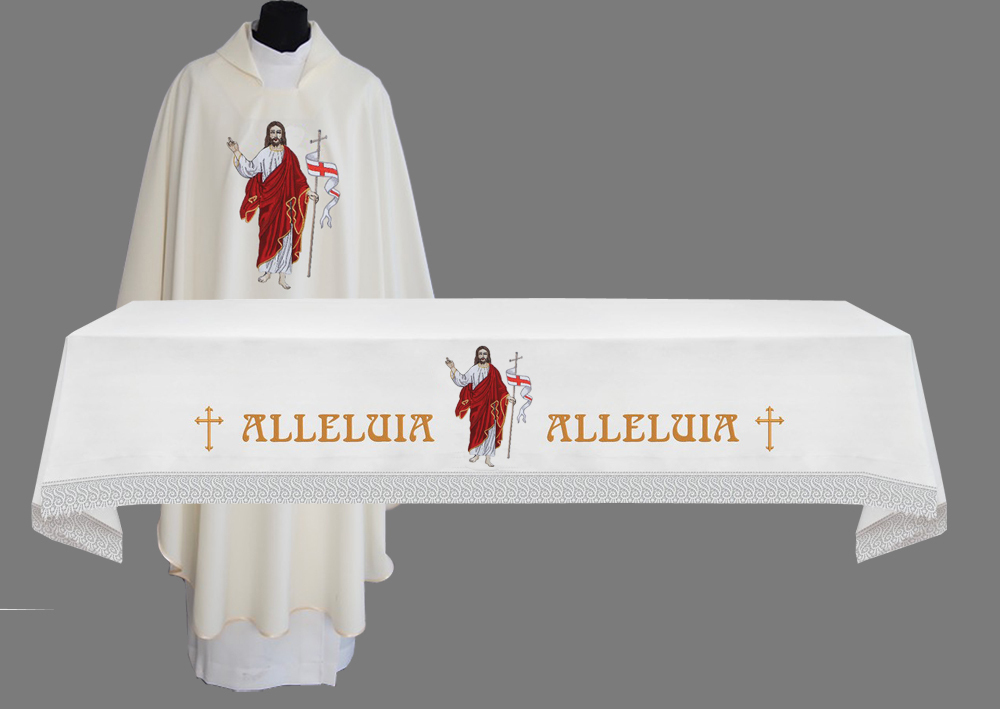 EASTER Resurrection Altar Cloth and Chasuble SET