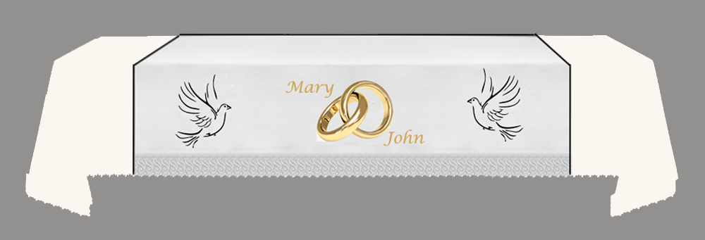 CUSTOMISED WEDDING Fall - Dove-Rings-Dove-NAMES