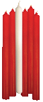 RED ADVENT Candle SET - 25mm x 300mm