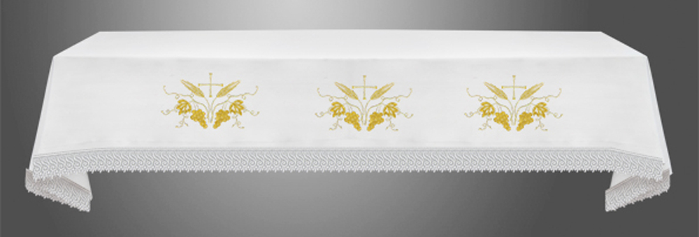 Altar Cloth with (Style VII) in gold Eucharistic Embroidery