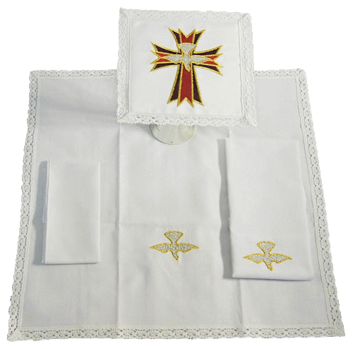 Small Linen - Cross with HOLY SPIRIT